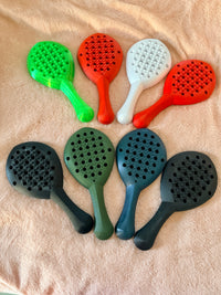 A selection of Hera paddles in different colors.